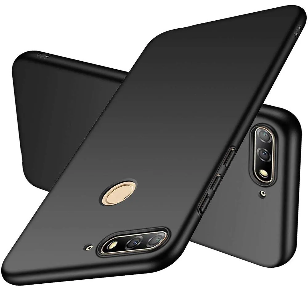 Ultra Thin Matte Plastic Case For Huawei Y7 Pro 2018 Luxury Hard PC Phone Back Cover Prime Fundas |