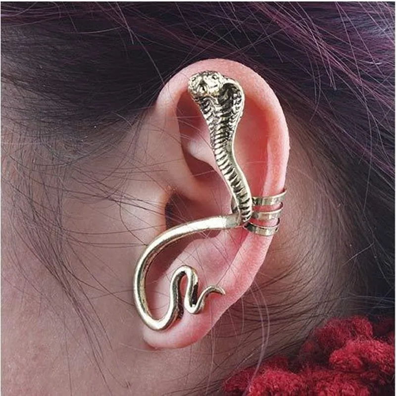 

Fashion Ear Hook Series Models Retro Snake Alloy Ear Clip Earrings Factory Direct Earings Fashion Jewelry Drop Shipping