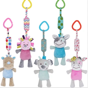 

Cartoon Rattle Cute Baby Toy Soft Baby Carriage Toys For Children Puzzle Bed Hanging Wind Chime 0-12 Months Newborn Gift