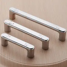 2.5 ”3.75” 5 ”Lida Com Maçanetas Dresser Gaveta Puxa Armário de Cozinha Maçanetas Puxa Puxa Prata Cromo Único lidar com Armário