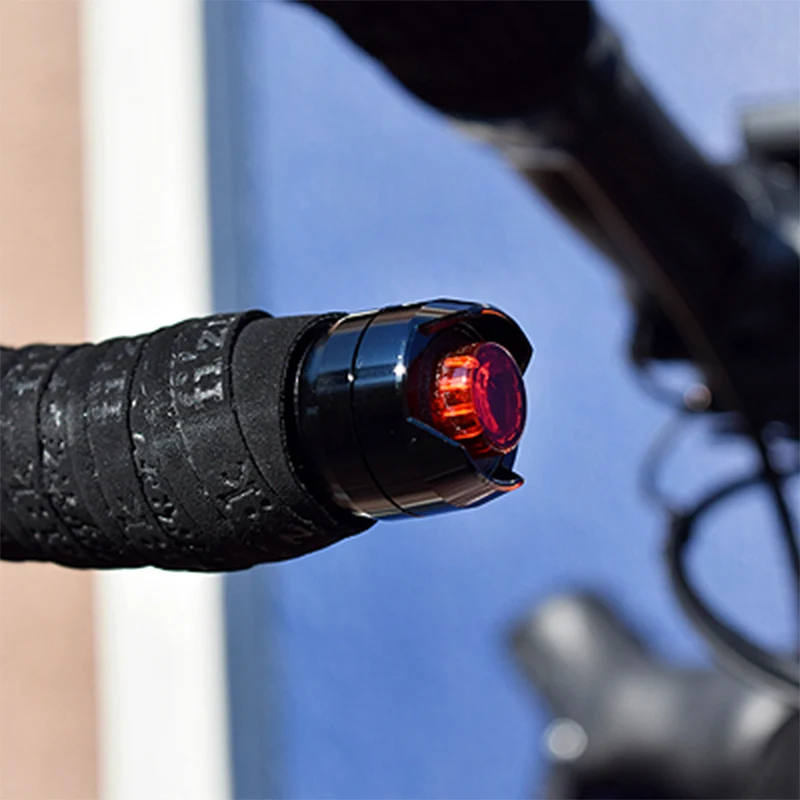 2PC Handle Bar End Plug Signal Lamp LED Warning Light For Bicycle Bike Cycling