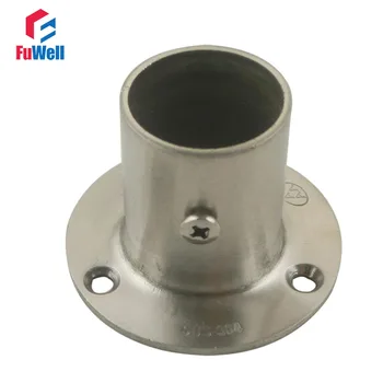 

2pcs 25mm Diameter Flange Pipe Bracket 37mm Height Hanging Clothes Rod Seat Hanger Flange Bracket Closet Rod Pipe Bracket