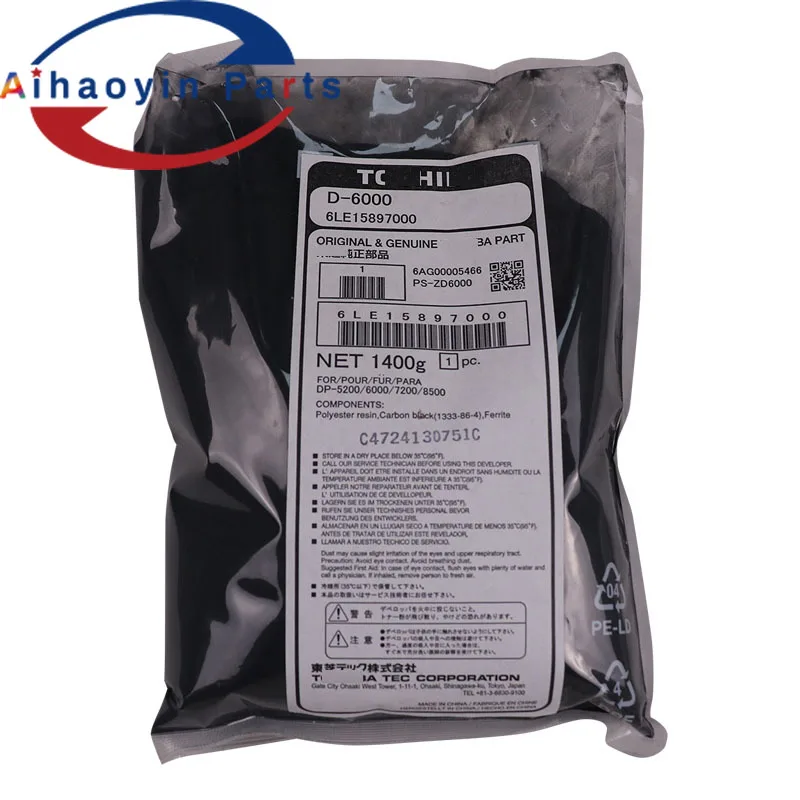 1pcs new deveeloper D-6000 6LE15897000 for TOSHIBA 520 523 550 55 600 650 655 720 Developer Powder | Компьютеры и офис