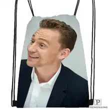 Пользовательские Tom_Hiddleston_Cannes@ 02-походная сумка на шнурке милый рюкзак для детей(черная спинка) 31x40 см#180611-01-36