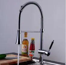 Бесплатная Доставка pull out смеситель для Кухни класса люкс кран хром поворотный раковина смеситель кухня тщеславие раковина кран кран