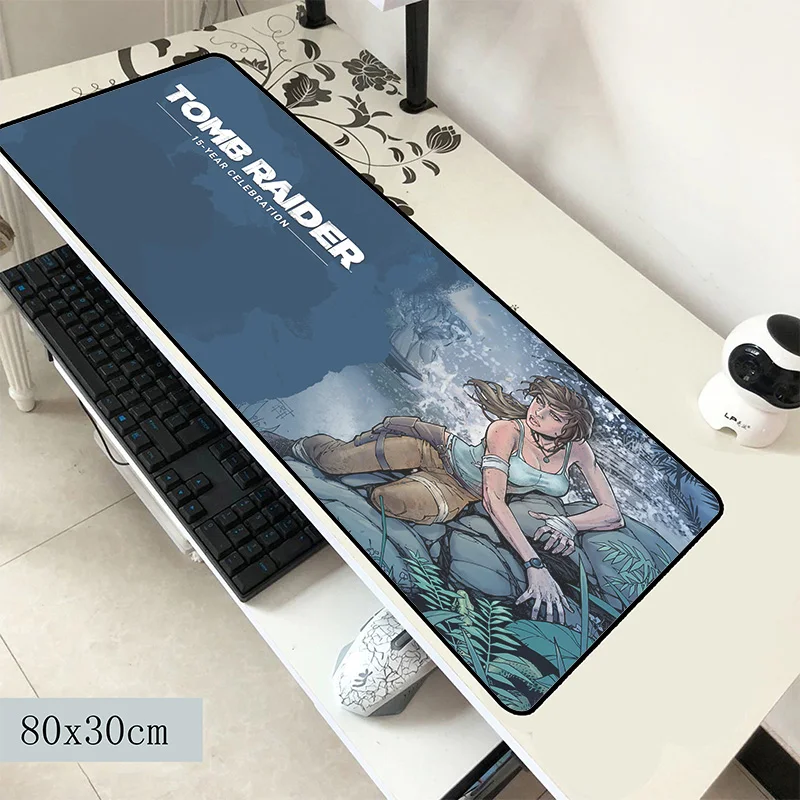 Tomb raider коврик для мыши красивый компьютер коврик для мыши 800x300x3 мм padmouse Подарок Коврик Для Мыши Эргономичный гаджет офис настольные коврики