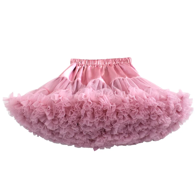 Модная юбка-пачка для девочек Детская пышная балетная фатиновая бальная юбка-американка праздничные вечерние юбки для выступлений для детей от 2 до 16 лет