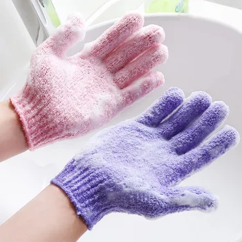 

Nylon Exfoliating Mitt Glove for Bathing Shower Glove Skin Wash Spa Massage Foam Sponge Scrub Body Scrubber Cleaner for Bathroom