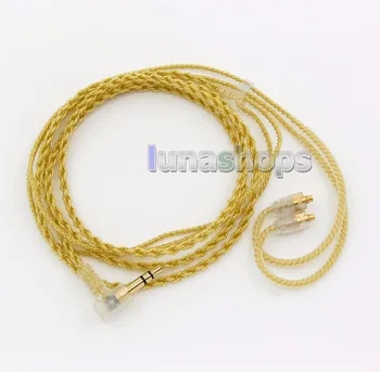 LN005934 Extremely Soft PVC OCC Golden Plated Earphone Cable For Shure se535 se846 se425 se215 MMCX LN005934 Extremely Soft PVC OCC Golden Plated Earphone Cable For Shure se535 se846 se425 se215 MMCX