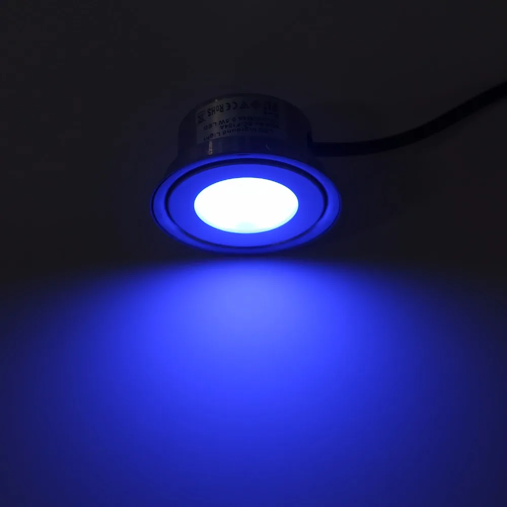 Conduziu a Lâmpada Rebaixado para Caixa de Jardim com Inserção Conjunto de 10 Inoxidável Chão Dc12v Luz Piso ww cw r g b y Aço Ip67 0.5 w 12 Cheap Lâmpadas subterrâneas