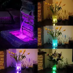 Zinuсветодиодный LED подводная лампа RGB ночные светильники Multi цвет удаленного батарея питание для отдыха и вечеринок Свадебные садовый