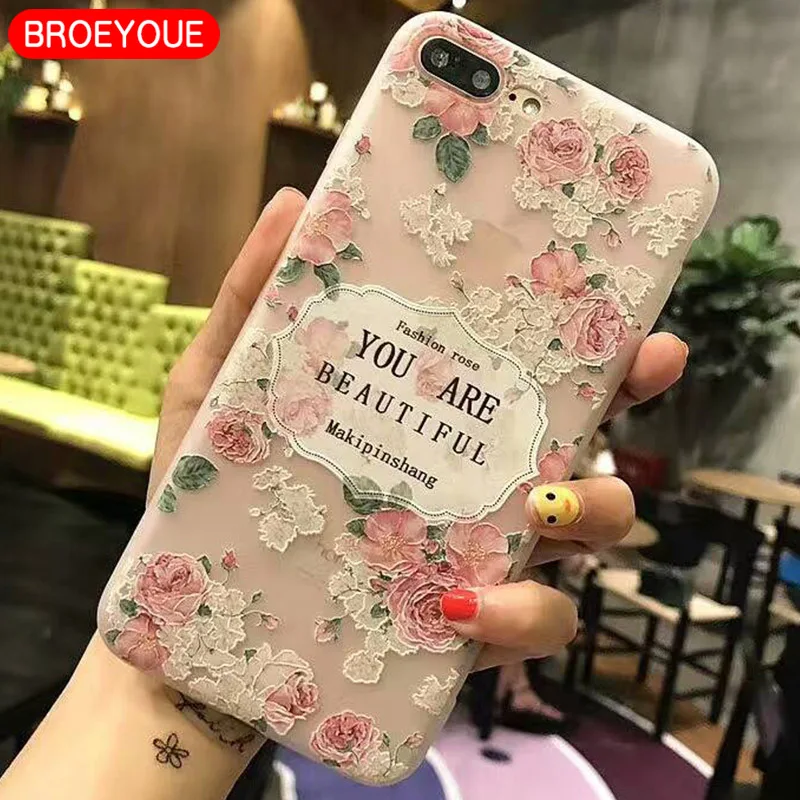 Case For Samsung Galaxy A3 A5 A7 J2 J3 J5 J7 2016 2017 3D Relief Silicone TPU Cases For iPhone 5 5S SE 6 6S 7 8 Plus X Cases