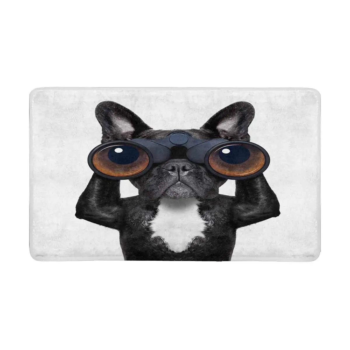 Binoculars Dog Searching Looking and Observing with Care Doormat Anti-Slip Entrance Mat Floor Rug Door Mats Home Decor | Дом и сад