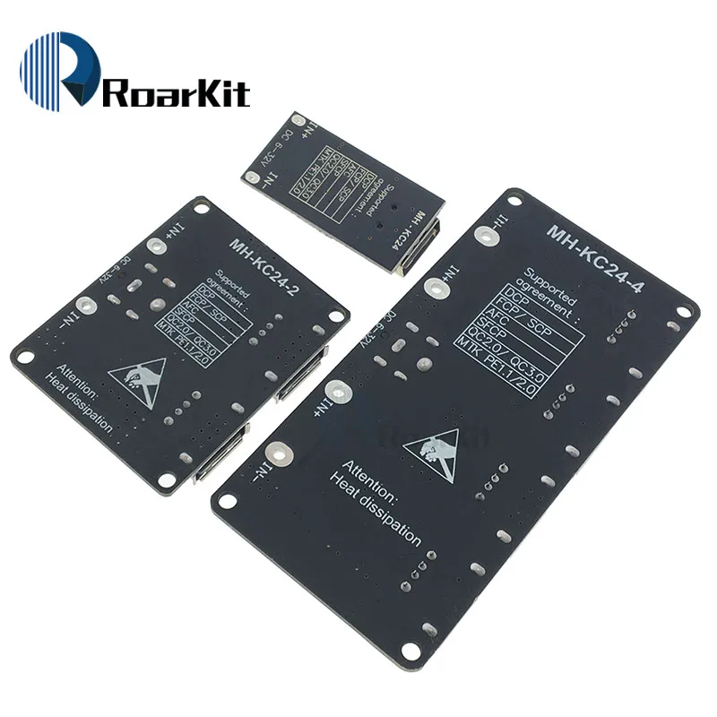 USB QC3.0 QC2.0 KC24 понижающий преобразователь постоянного тока зарядный модуль 6 32 в 9 12