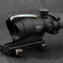 Тактический trijicon в стиле ACOG 1X32 Красный точка зрения зеленая ткань оптический прицел на винтовку с 20 мм Пикатинни м2284