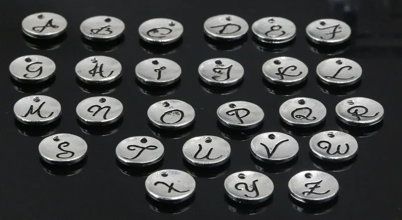 DIY-Hand-made-Letters-A-Z-Personality-plate-silver-charms-letter-charms-for-birthstone-charms-initial (2)