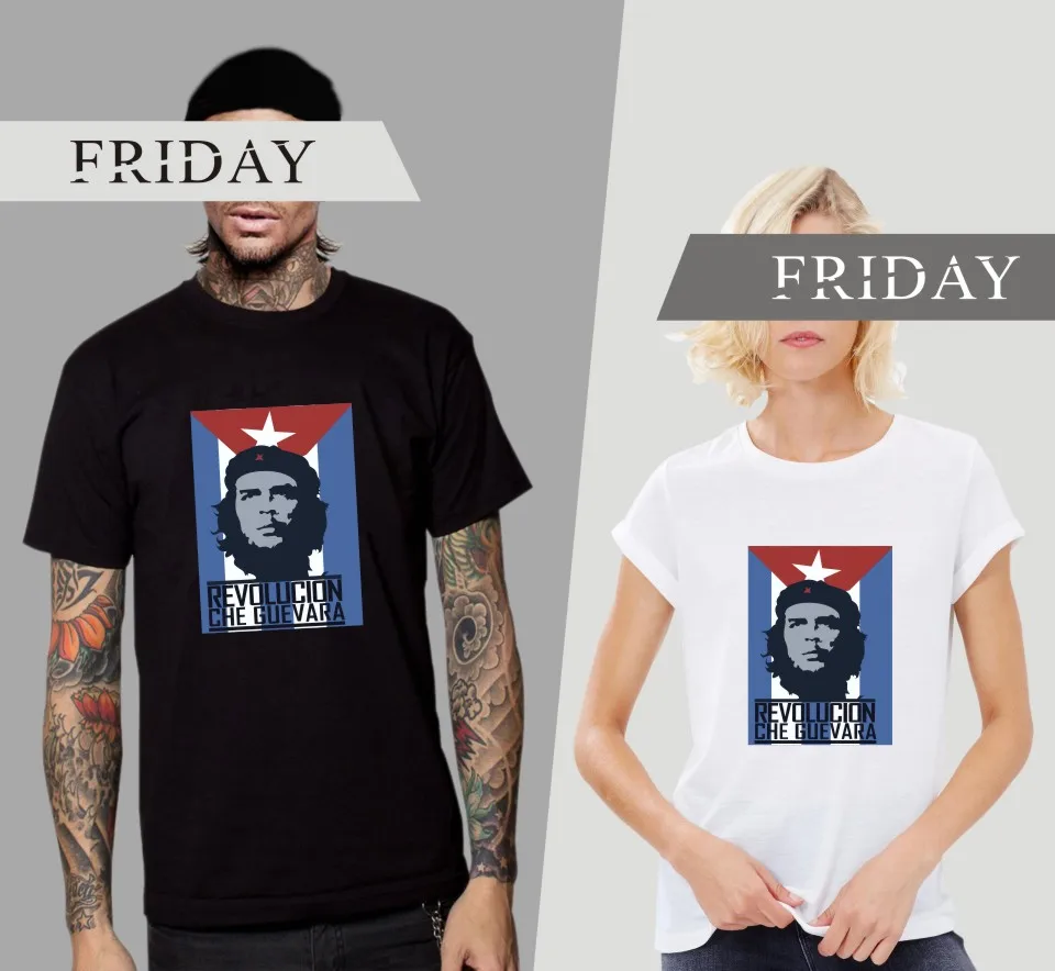 LUCKYFRIDAYF Che Guevara t-shirts printed summer sport men women t shirts casual o-neck tee shirt short sleeve t-shirt tops 4XL