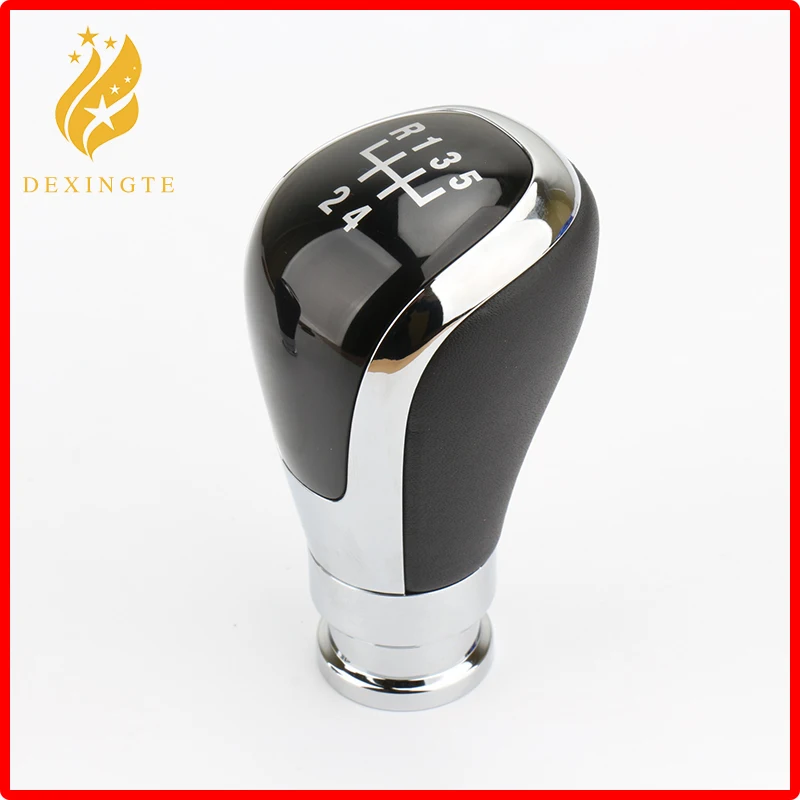

5 Speed Gearbox Handles Gear Shift Knob Lever Stick Head for SKODA Fabia Octavia Rapid Superb Yeti Genuine Leather Handles