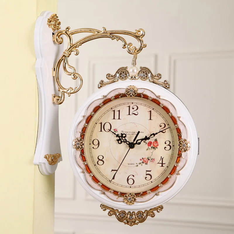 Annabel European double sided clock living room double side clock watch