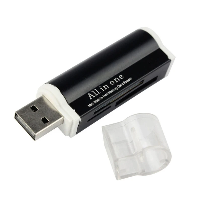 ANBES Портативный USB 2,0 все в 1 несколько отделений для карт чтения карт памяти внешний для t-flash MMC TF M2 Stick карты памяти