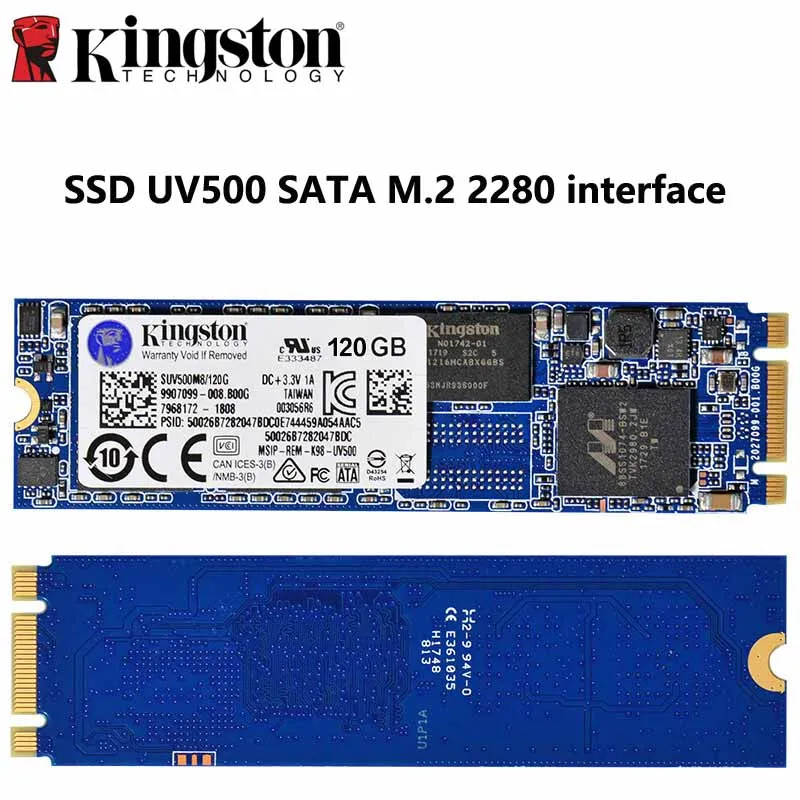 Kingston SSD interne 480GB 240GB 120GB SATA3 M2 2280 Interface SUV500M8 Verschlüsselt HD Solid Stat