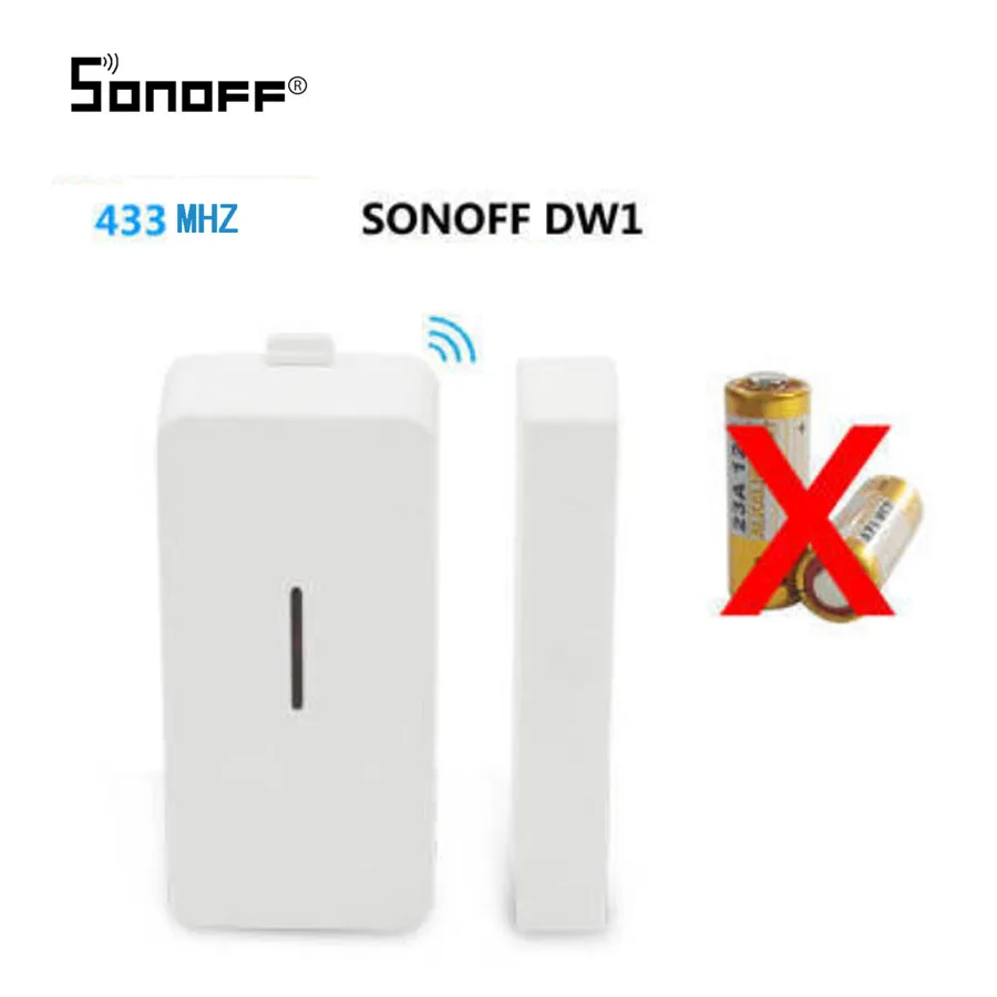 SONOFF DW1 433 МГц двери, окна Беспроводной Модули автоматизации Сенсор для умного дома охранной сигнализации Совместимость с РФ мост
