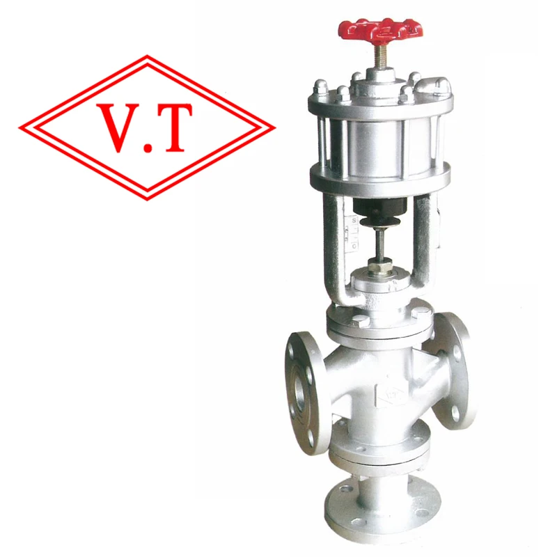 

Automatic Cylinder type Three-way Control Valve pneumatic steam valve)VT