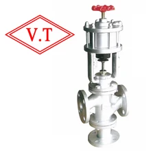 Automatic Cylinder type Three-way Control Valve (pneumatic steam valve)(VT) Automatic Cylinder type Three-way Control Valve (pneumatic steam valve)(VT)