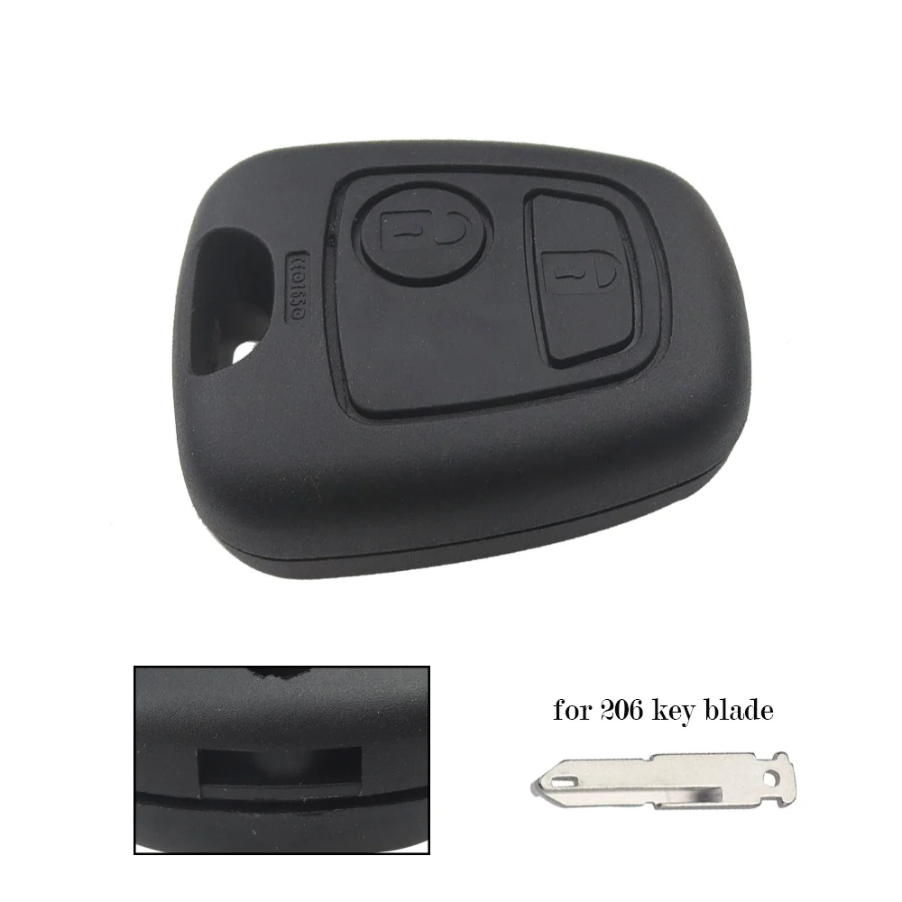 OkeyTech для Peugeot 206 307 407 БЕСКЛЮЧЕВОЙ вход сменный корпус 2 кнопки дистанционный