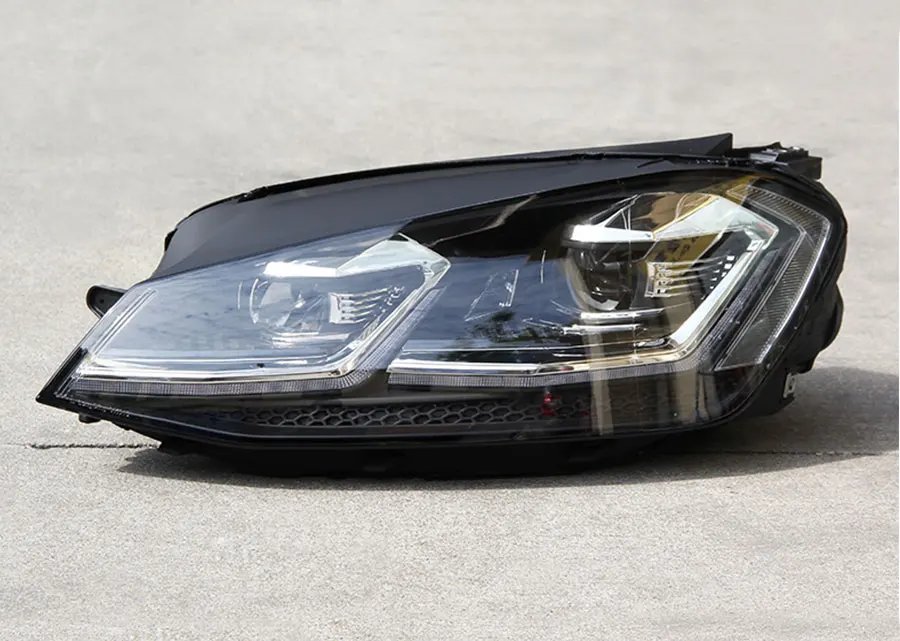 2 шт. светодиодный фары для VW golf 7 2013- светодиодный автомобильный фонарь ангельские глазки ксенон HID комплект Противотуманные фары светодиодный дневные ходовые огни