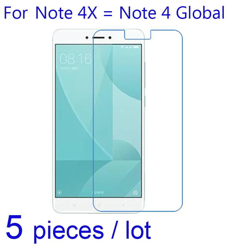 

5pcs Soft Screen Protectors for Xiomi Xiaomi Redmi Note 4X/Note 4 Global Version Clear/Matte/Nano Anti-Explosion Protective Film