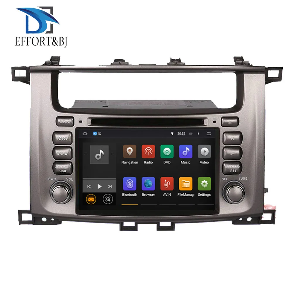

Android 9.0 8 Core Car Stereo Land Cruiser 100 LC100 Lexus LX470 1998-2007 Autoradio SD GPS RDS Navigation 3/4G With DVD