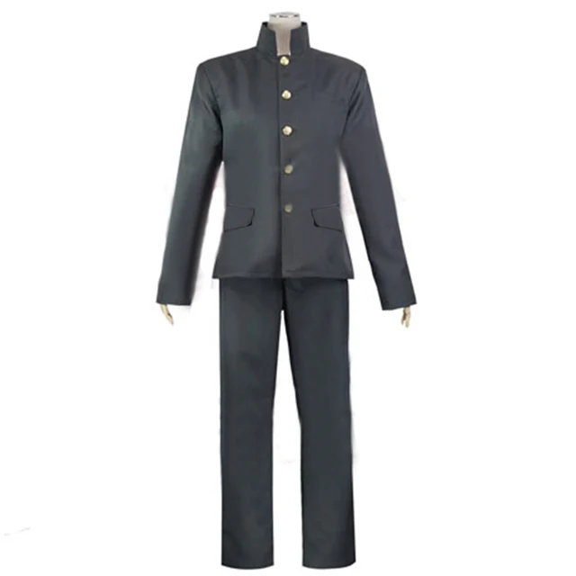 Anime Haikyuu!! Kanasuno High Japanese School Boy Uniform Black Academy