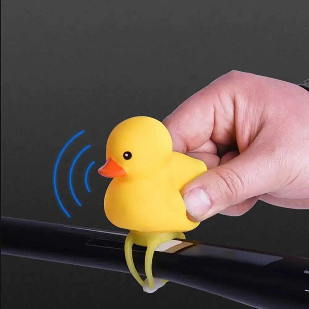 Broken Wind Duck Wearing A Helmet Horn Bicycle Motorcycle Hard Hat Horn Light Toy Broken Duck Social Horn Bicycle Lamp Toy Bell