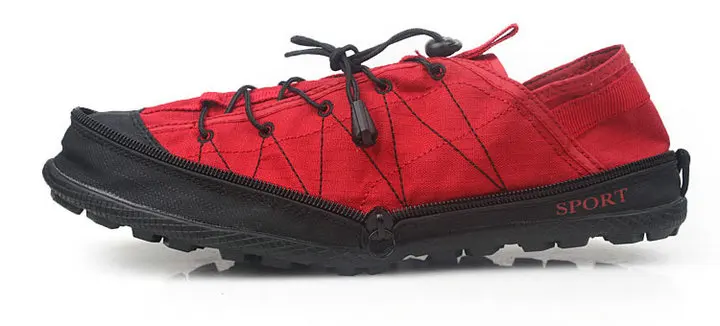 Zipper Quick Dry Outdoor Walking Sneakers Portable Women Shoe Breathable Casual Hiking Trail Climbing Pocket Shoes Men Zapatillas Hombre (6)