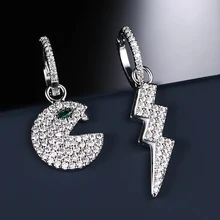 

NEW! Perfect Carved Copper silver 925 monaco apm long earrings cross jewelry organizer women gifts, 1pz