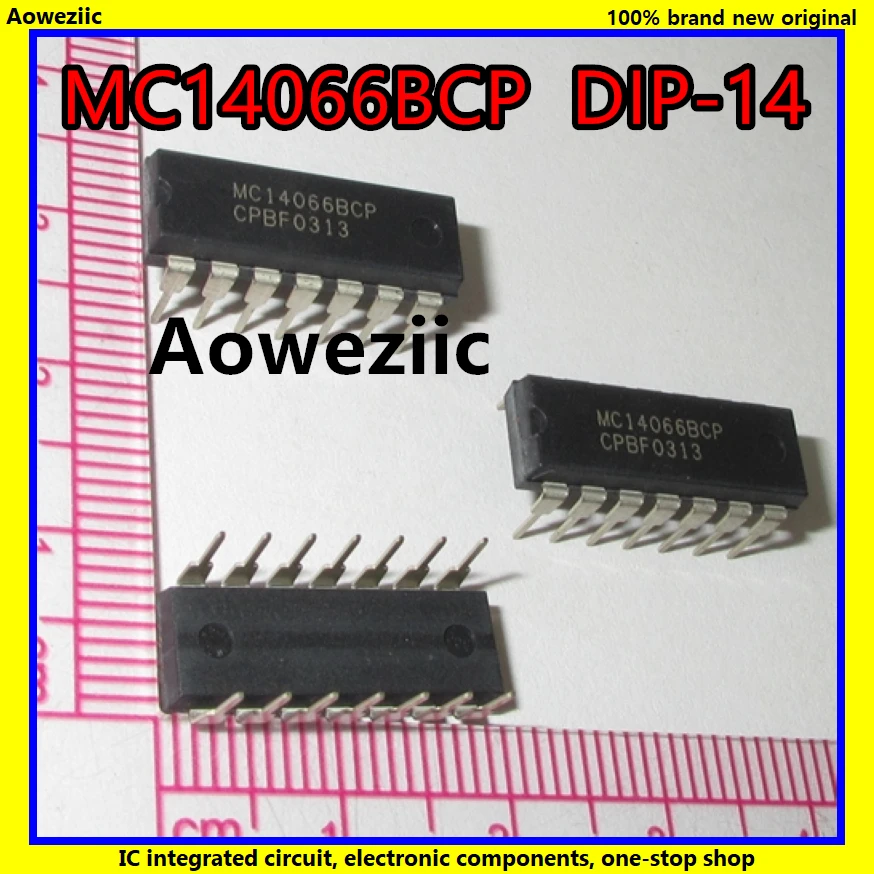 5Pcs/Lot MC14066BCPG MC14066BCP MC14066 14066 DIP 14 Quad Analog Switch/Quad Multiplexer IC New