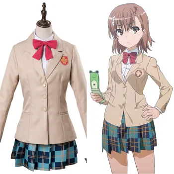 

Costume A Certain Magical Index Scientific Railgun Misaka Mikoto School Uniform Girl Halloween Cosplay College Acadmy Suit Dress