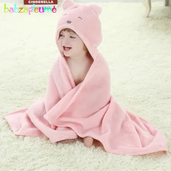 

babzapleume newborn photography props baby boys girls receiving blankets soft Fleece Bathrobes cartoon cute hooded towels BC1520