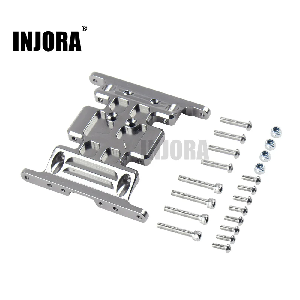 INJORA SCX10 Aluminum Alloy Metal Gearbox Mount Holder for 1/10 RC Crawler Axial SCX10 INJORA SCX10 Aluminum Alloy Metal Gearbox Mount Holder for 1/10 RC Crawler Axial SCX10