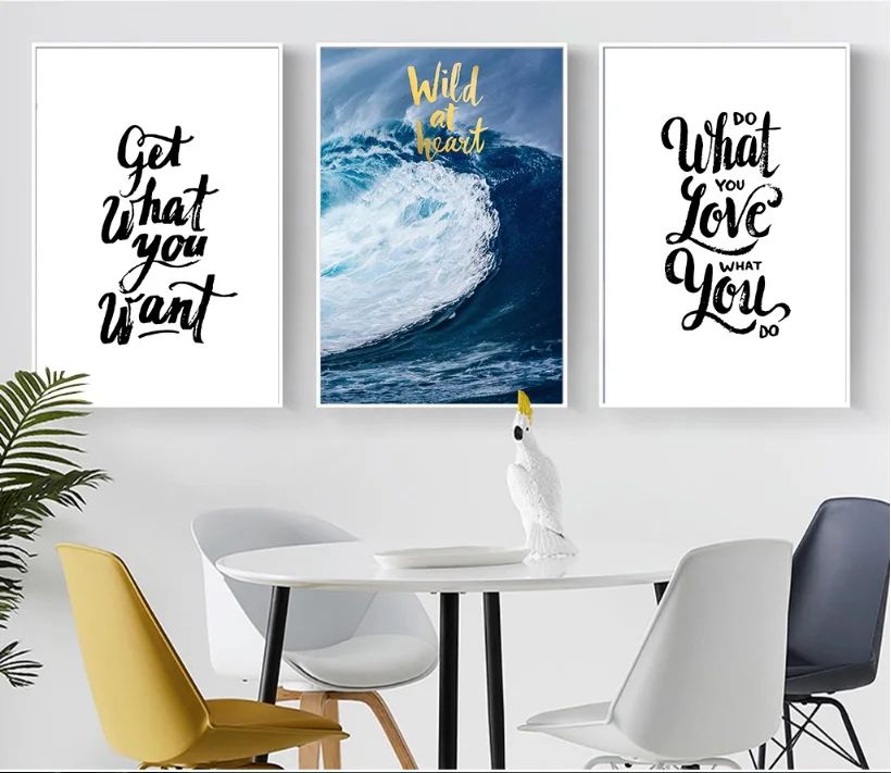

Nordic Simplicity Sea Landscape Scenery Print Picture Wall Art Canvas Paintings Poster Decoration for Living Room No Framed