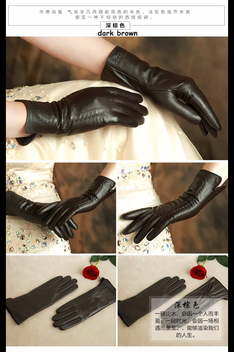 Бренд KLSS, женские перчатки из натуральной кожи, высокое качество, перчатки из козьей кожи, длина 30 см, элегантные женские перчатки из овчины, лидер продаж, K31L