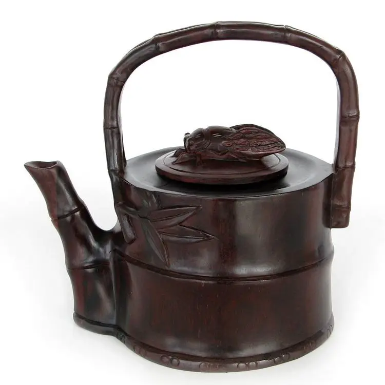 

Rosewood mahogany wood sculpture ornament crafts antique teapot Home Furnishing soaring new quality furnishings