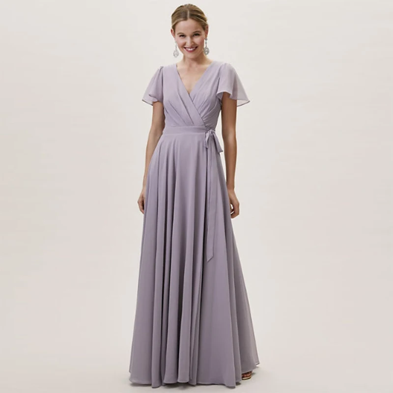 

Verngo 2019 Bridesmaid Dresses Fashion Bridesmaid Dress Chiffon Wrap Dress Long Vestidos Fiesta Boda Vestido Madrinha