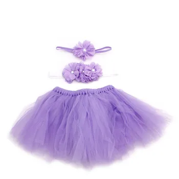 

2018 Fashion Baby Toddler Girl Flower Clothes+Hairband+Tutu Skirt Photo Prop Costume Outfits 3PCS skirt JUL17_17