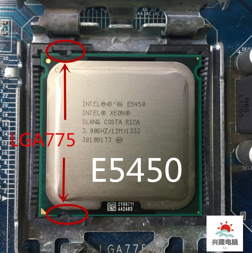 E5450 e5450 Intel Xeon SLANQ или SLBBM четырехъядерный 3,0 ГГц 12 МБ 1333 МГц разъем 775 работает на материнской плате LGA 775 без адаптера