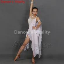 На заказ, платье для латинских танцев, женское шелковое платье с бриллиантами, юбка «Румба», костюм самбы, бальное платье для латинских танцев, Hc dance XXS-6XL