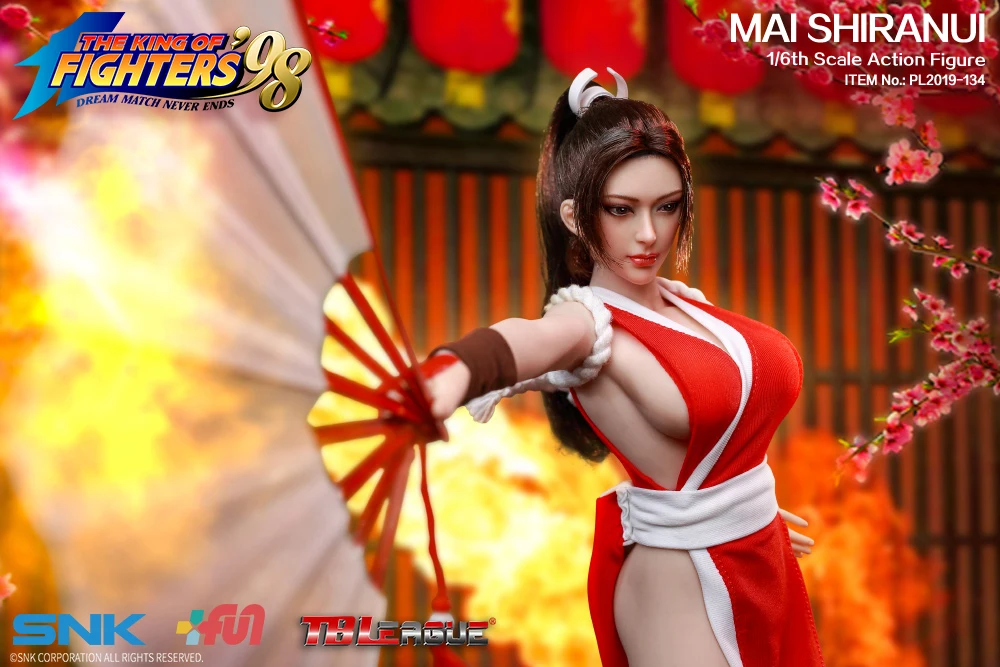 

TBLeague PHICEN Seamless Female Body KOF 98 MAI SHIRANUI 1/6 FIGURE