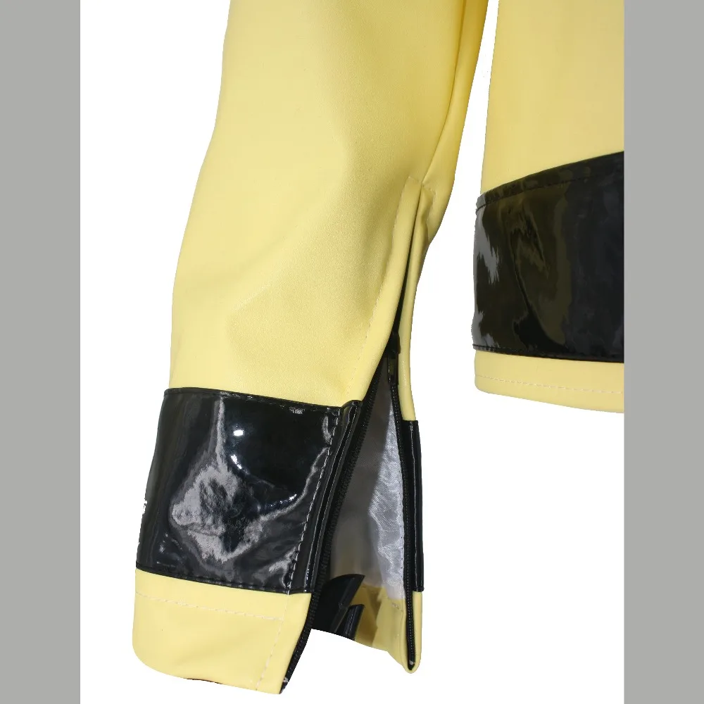 Вау редкий MJ Майкл Джексон триллер ночного света Желтый Открытый PU классический