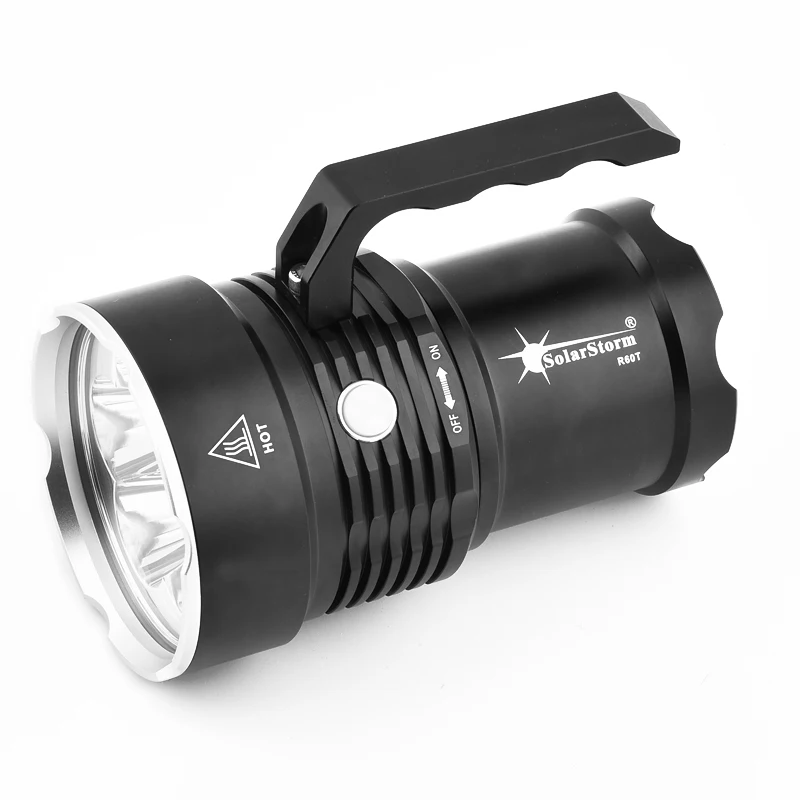 Высокая мощность портативный 50 Вт XM-L2 светодиодный фонарик перезаряжаемый водонепроницаемый для наружного кемпинга прожектор походная вспышка лампа